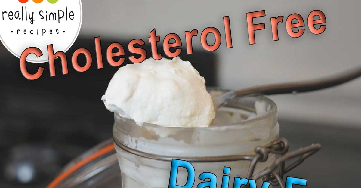 Dairy free mayonnaise no cholesterol or fats